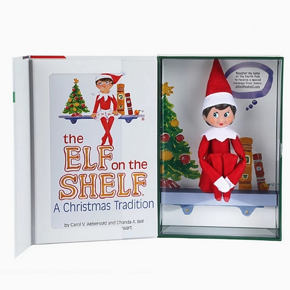 The Elf on the Shelf A Christmas Tradition Book & Blue-Eyed Girl Scout Elf - Picture 2 of 4